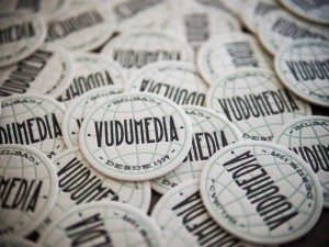 Tarjetas de Vudumedia en letterpress